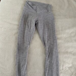 Grey striped lululemon align leggings